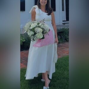 Elliatt White Asymmetrical Wedding Dress